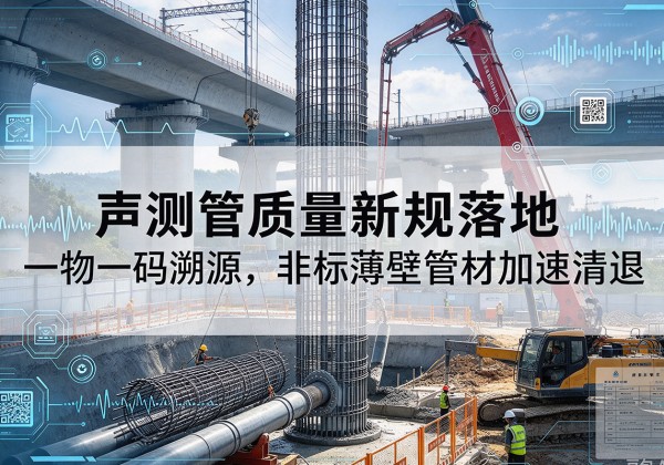 江北声测管质量新规落地，一物一码溯源，非标薄壁管材加速清退